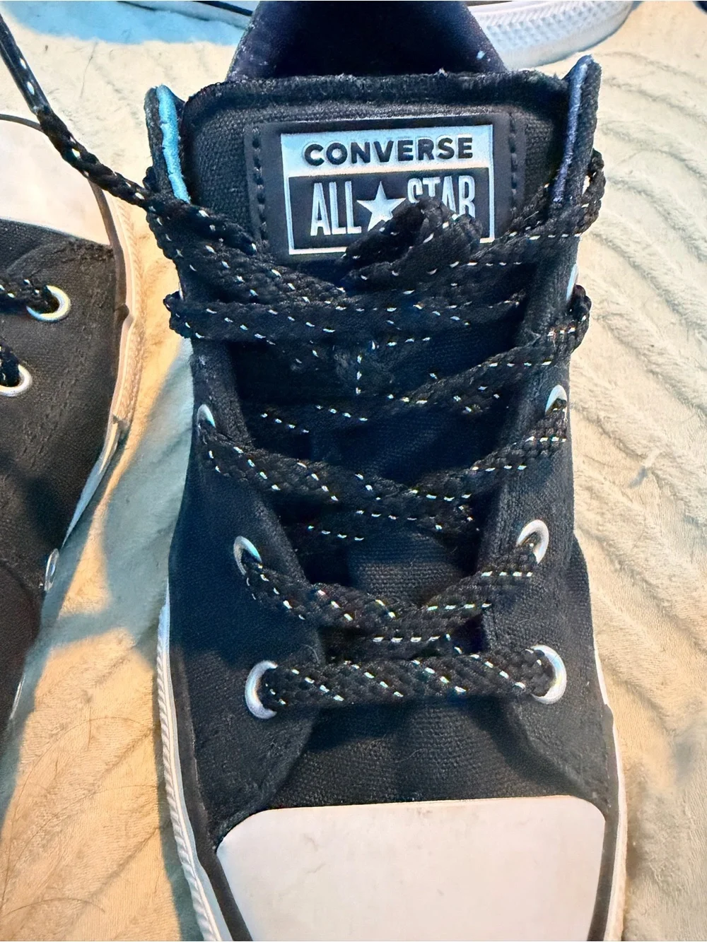 Converse Kids Black and White Low Top Sneakers